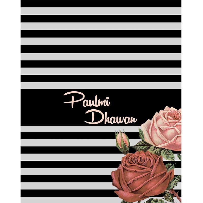 Personalised Folder – Stripes & Flowers