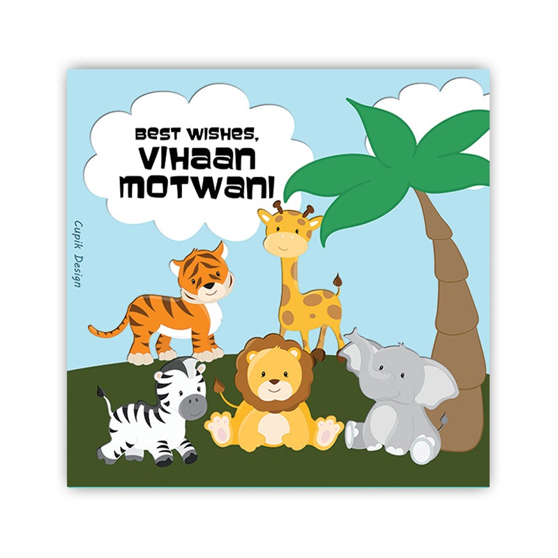 Personalised Gift Tags – Animal, Set of 20