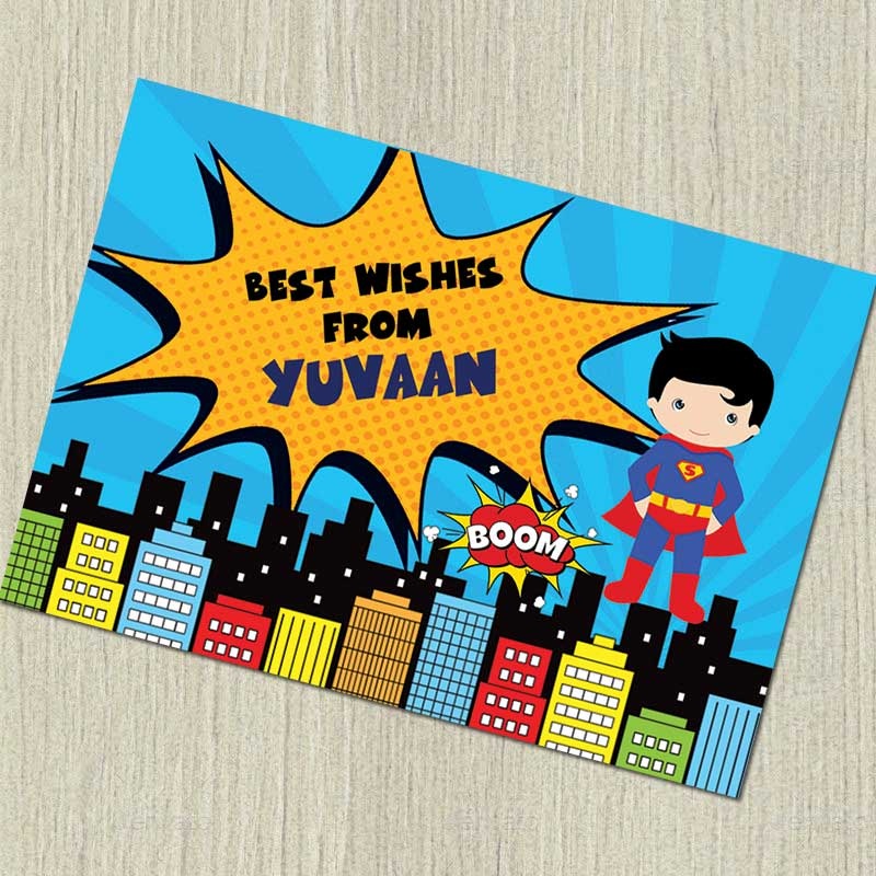 Personalised Notecards – Superboy, Set of 20