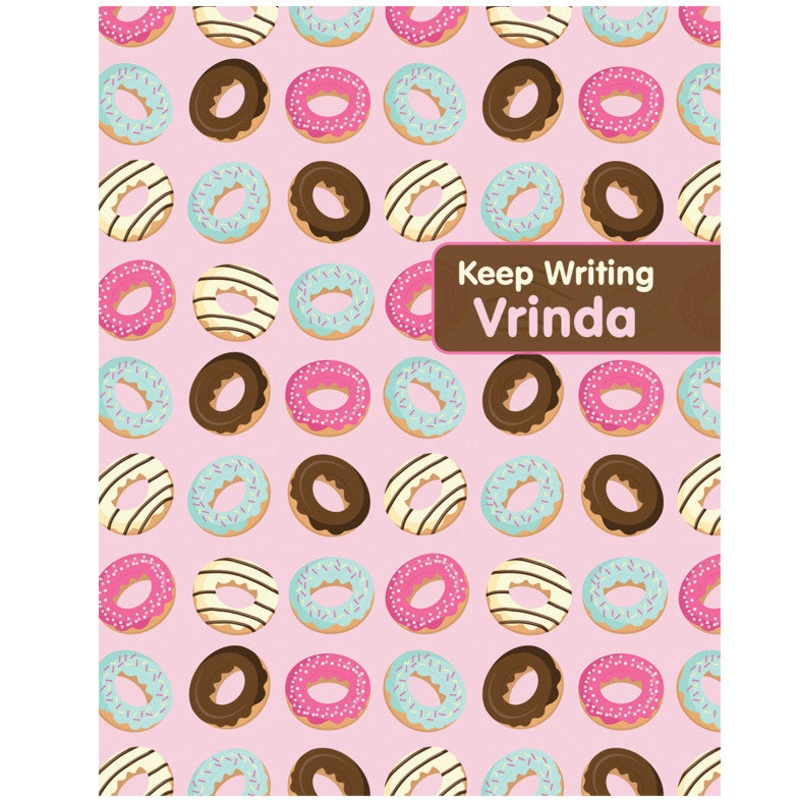 Personalised Writing Practice Books – Donuts, Set of 2