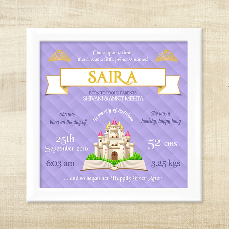 Birth Memory Frame – Little Princess