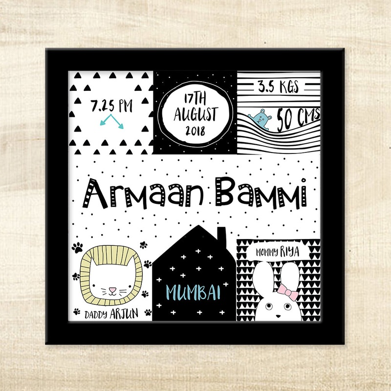 Birth Memory Frame – Nordic