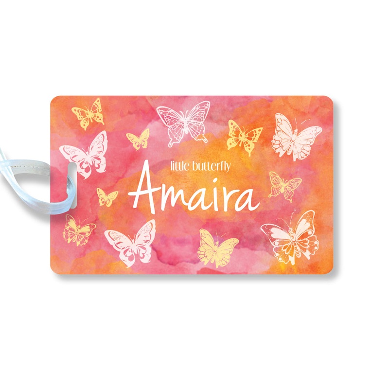 Luggage Tags – Butterfly, Set of 2