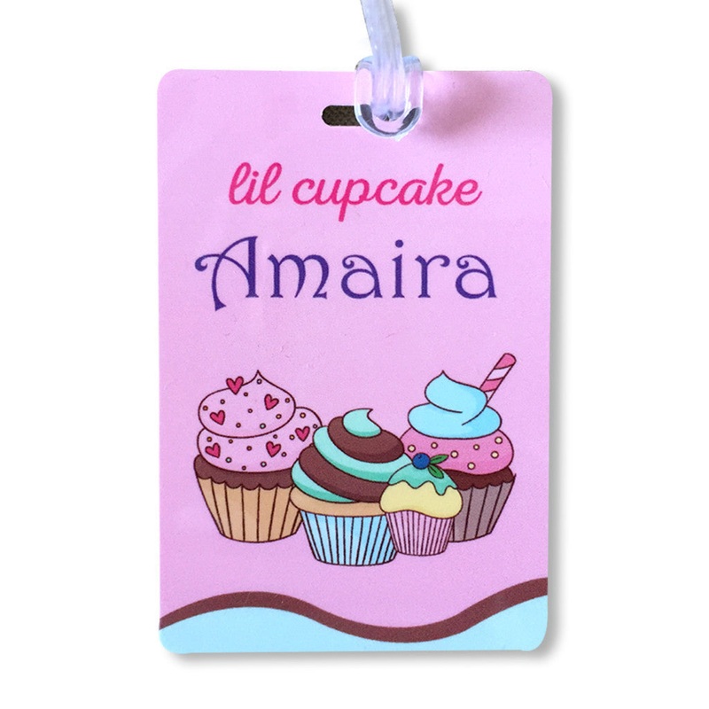 Luggage Tags – Cupcake Theme, Set of 2