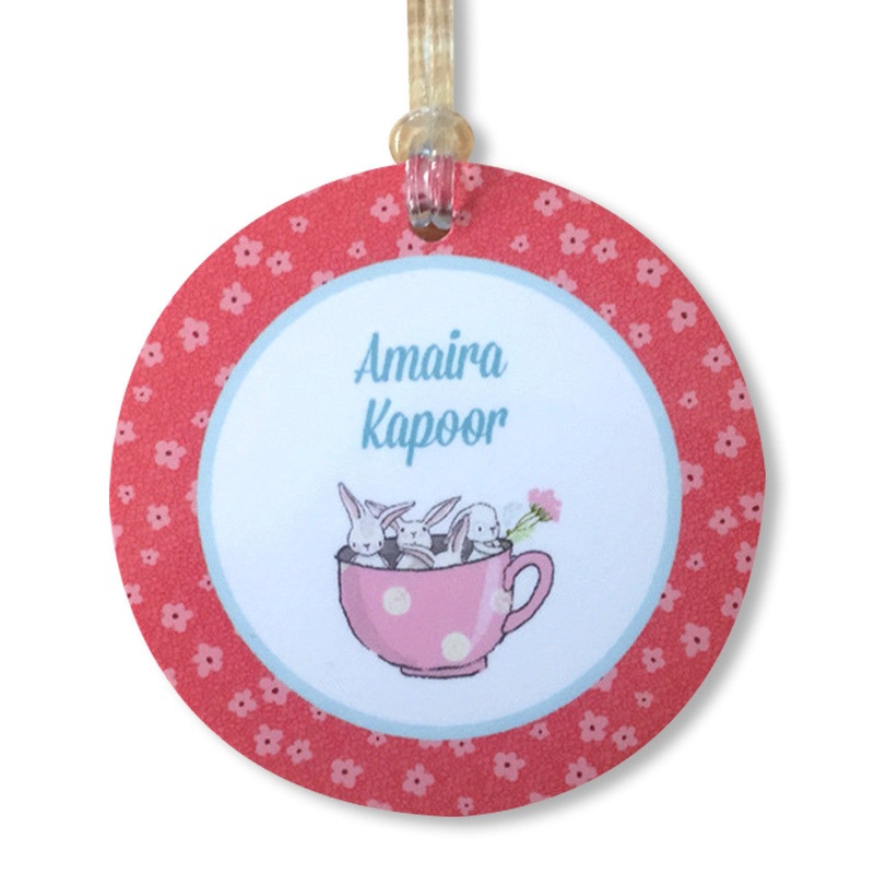 Luggage Tags – Little Bunny (Round), Set of 2