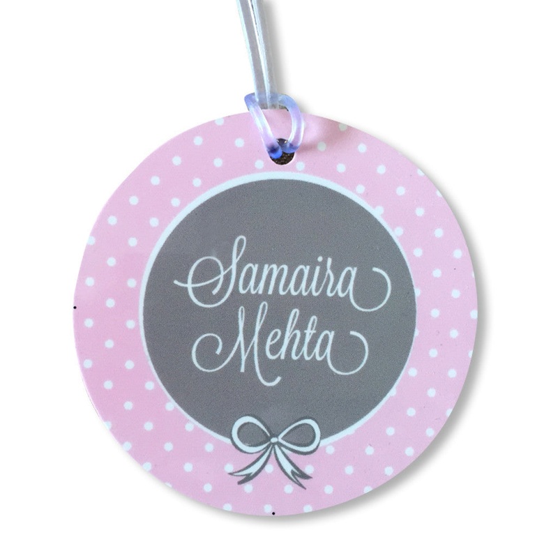 Luggage Tags – Little Lady (Round), Set of 2