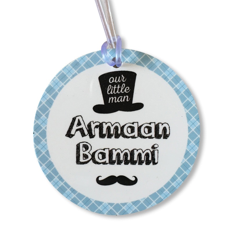 Luggage Tags – Little Man (Round), Set of 2
