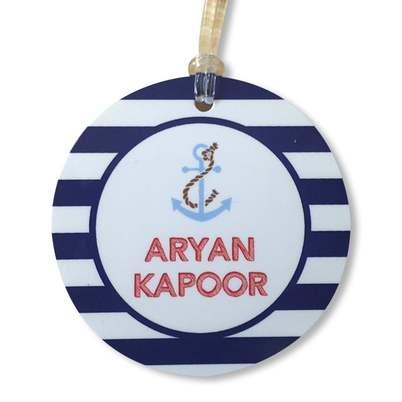 Luggage Tags – Nautical (Round), Set of 2