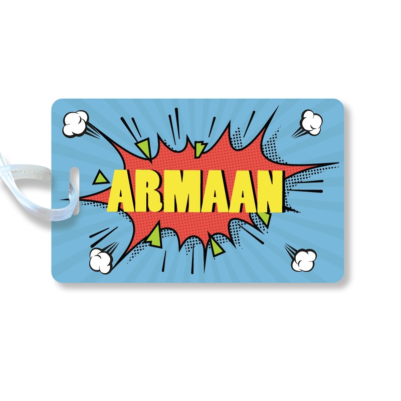Luggage Tags – Pop art, Boy, Set of 2