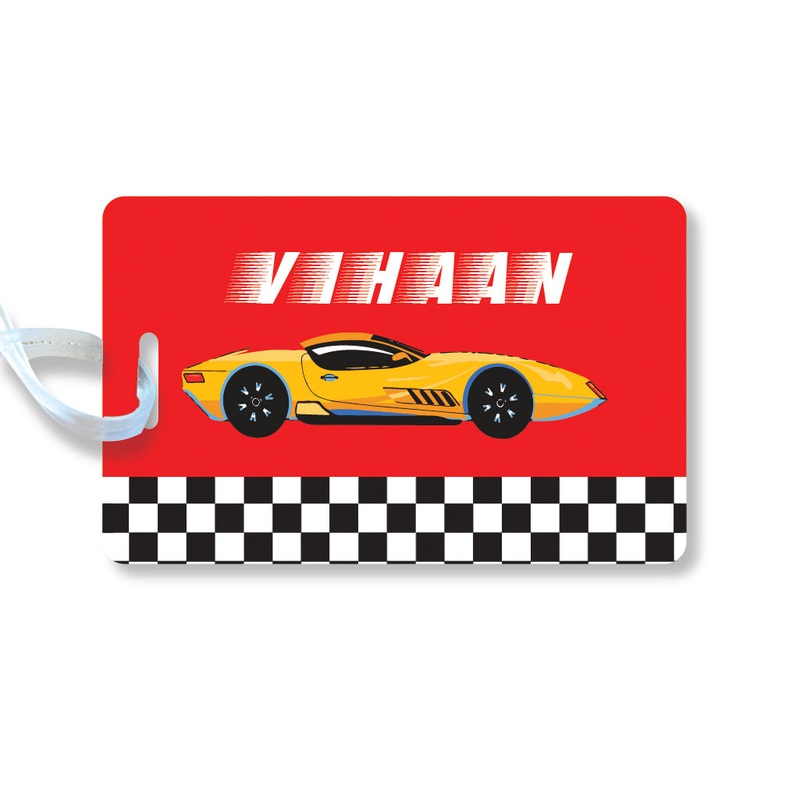 Luggage Tags – Racing car, Set of 2