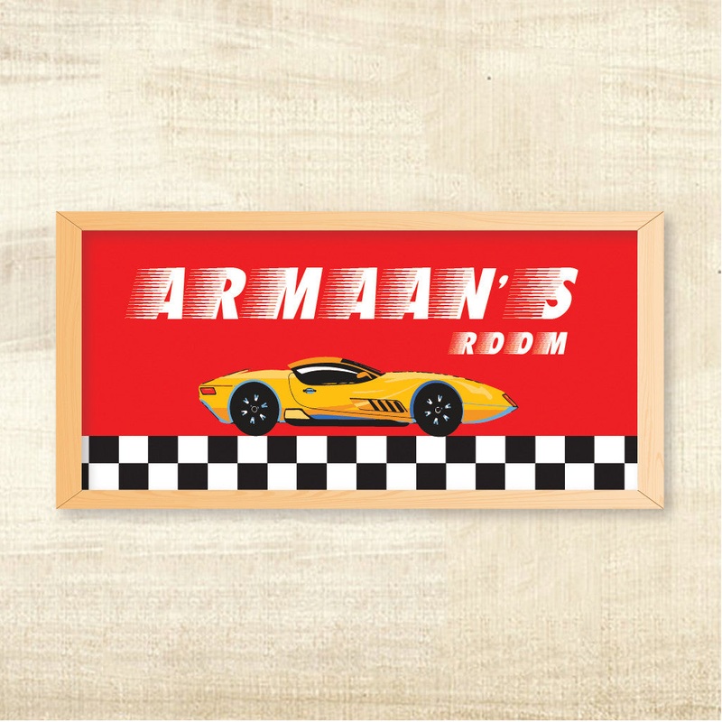 Name Frame – Racing Car