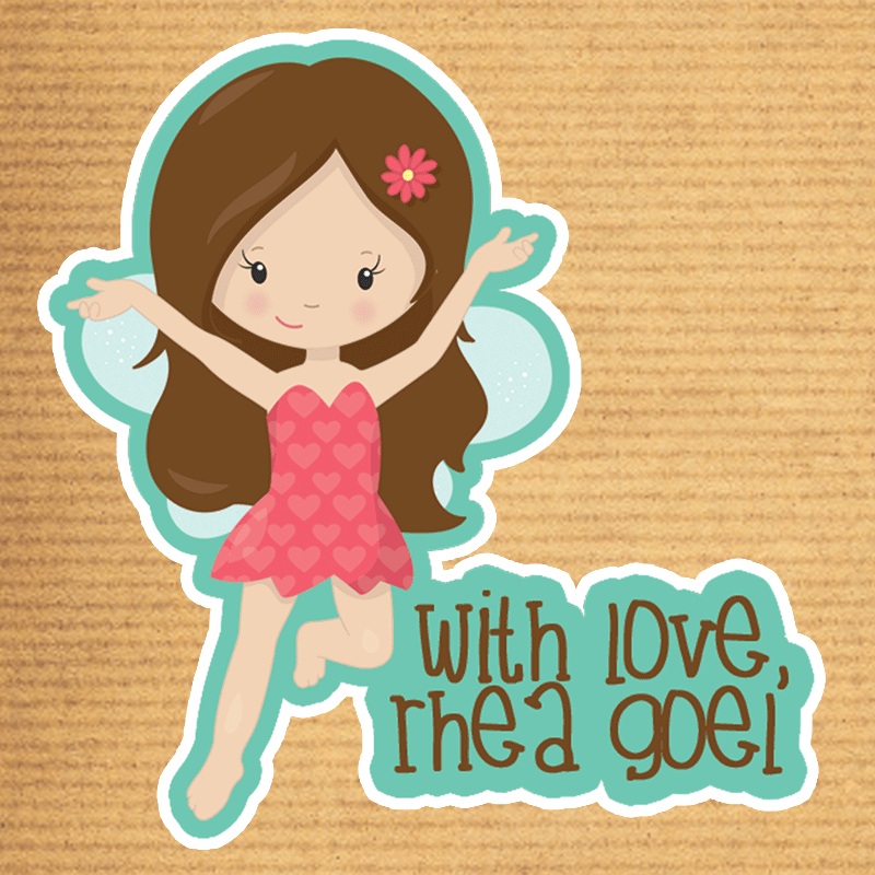 Personailsed Fairy Shaped Gift Stickers