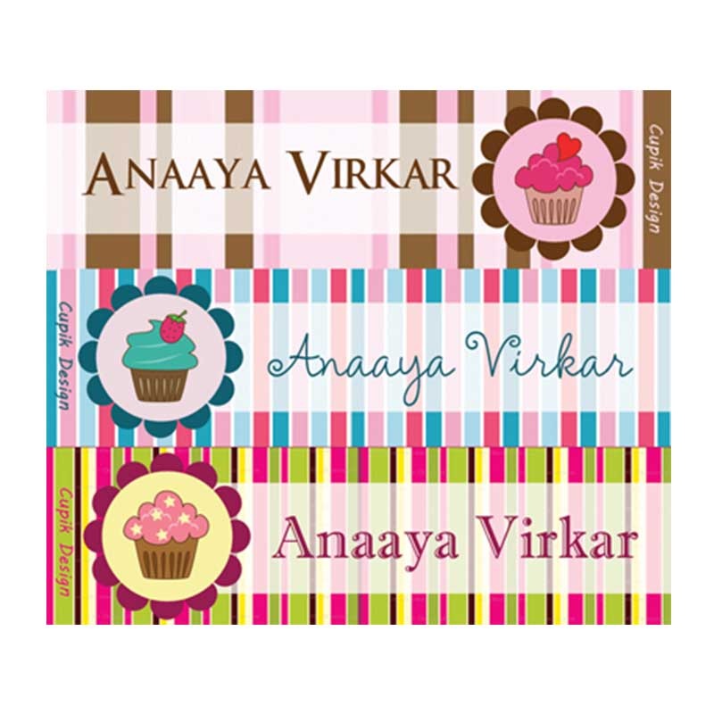 Personalised Buttercup Waterproof Stickers – Rectangular