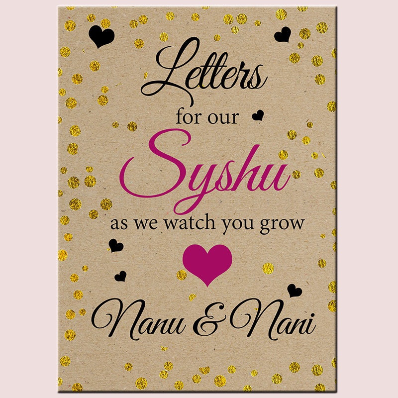 Personalised Memoir Book  Confetti Journal For Her