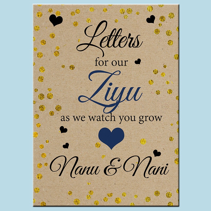Personalised Memoir Book  Confetti Journal For Him