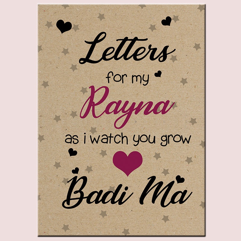 Personalised Memoir Book  Hearts Journal For Her