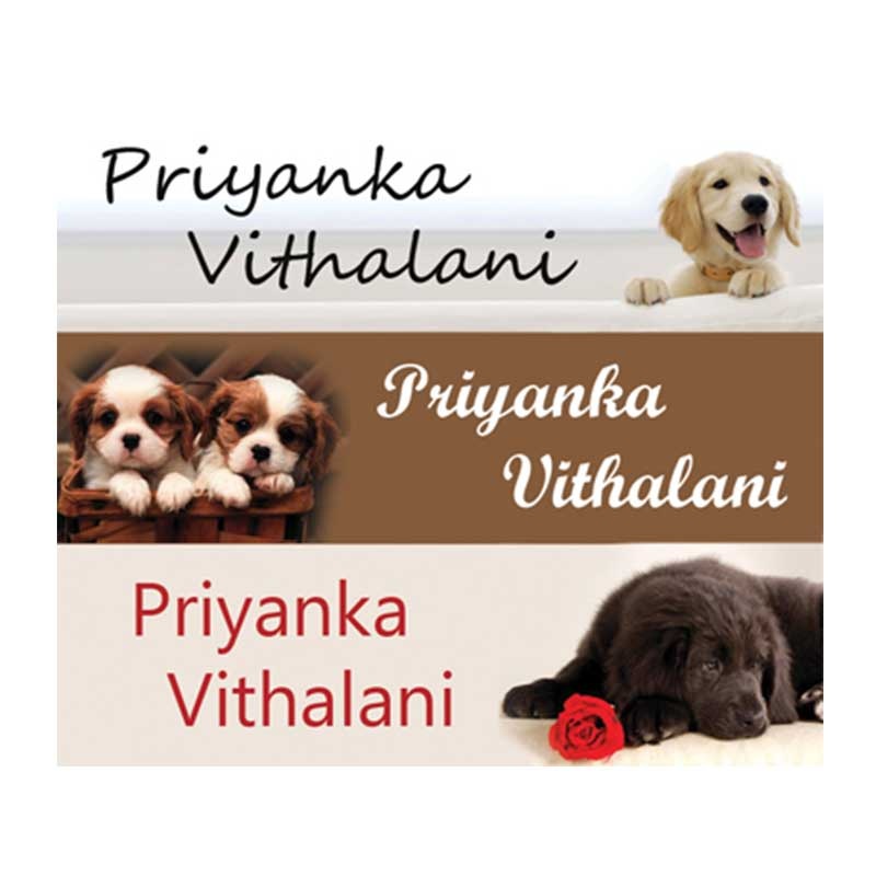 Personalised Pets Waterproof Stickers – Rectangular