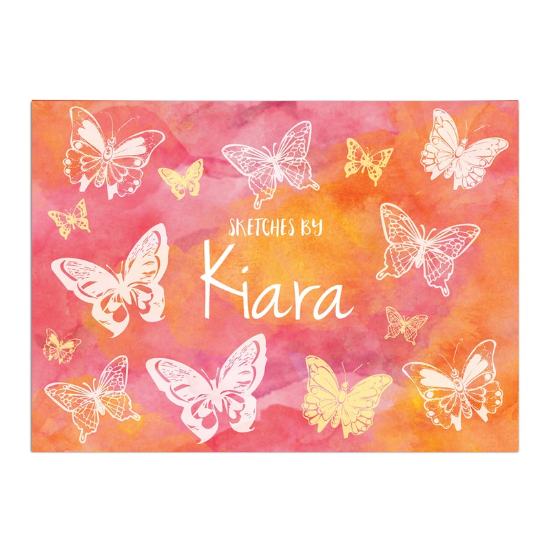 Personalised Sketch Book – Butterfly