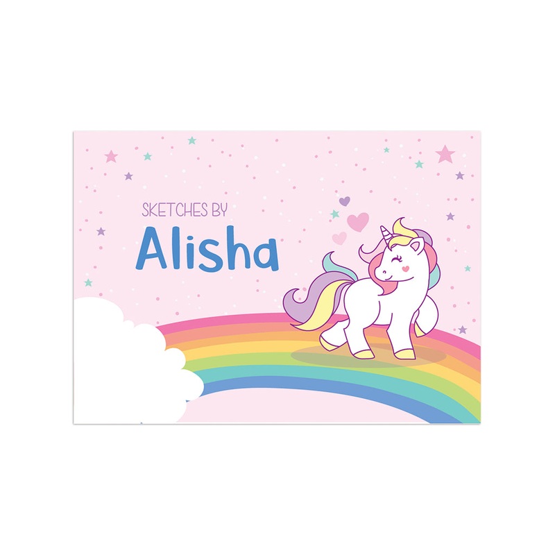 Personalised Sketch Book – Unicorn