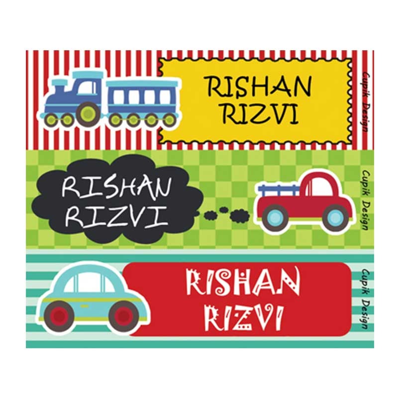 Personalised Vehicles Waterproof Stickers – Rectangular