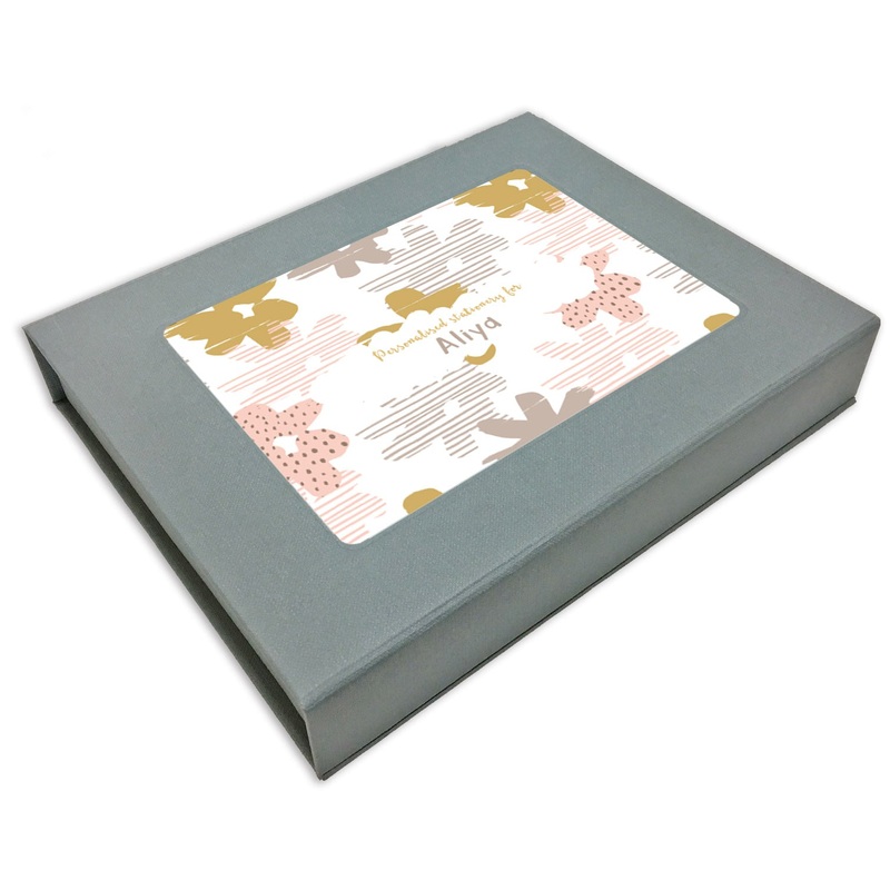Personalized Stationery Gift Set – Abstract, Set of 24 or 48