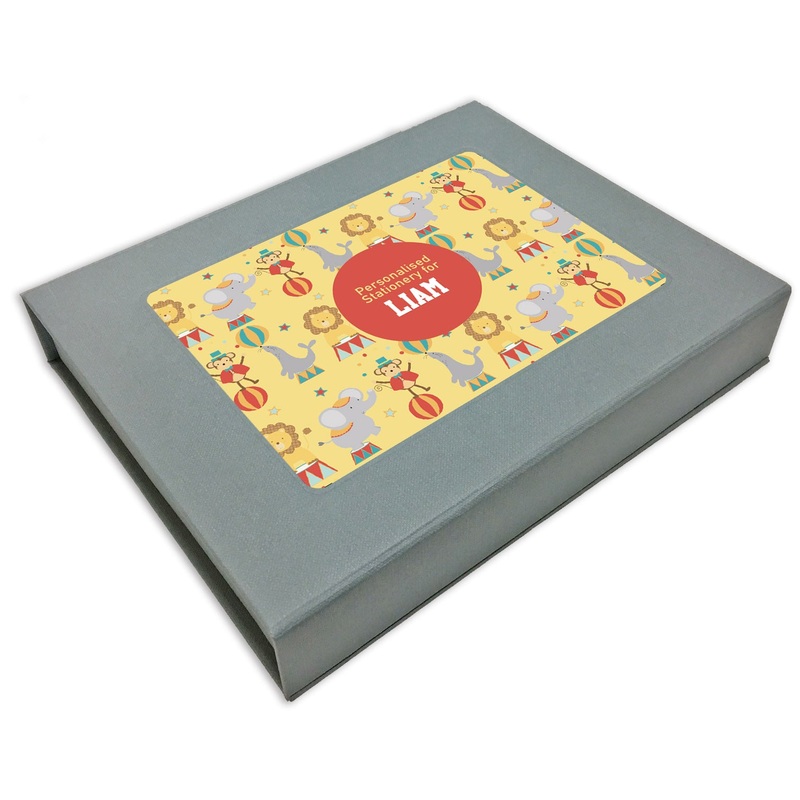 Personalized Stationery Gift Set – Circus Circus, Set of 24 or 48