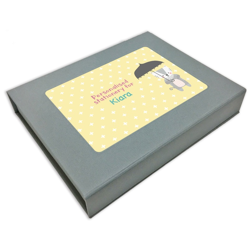 Personalized Stationery Gift Set – Nordic Animal, Set of 24 or 48