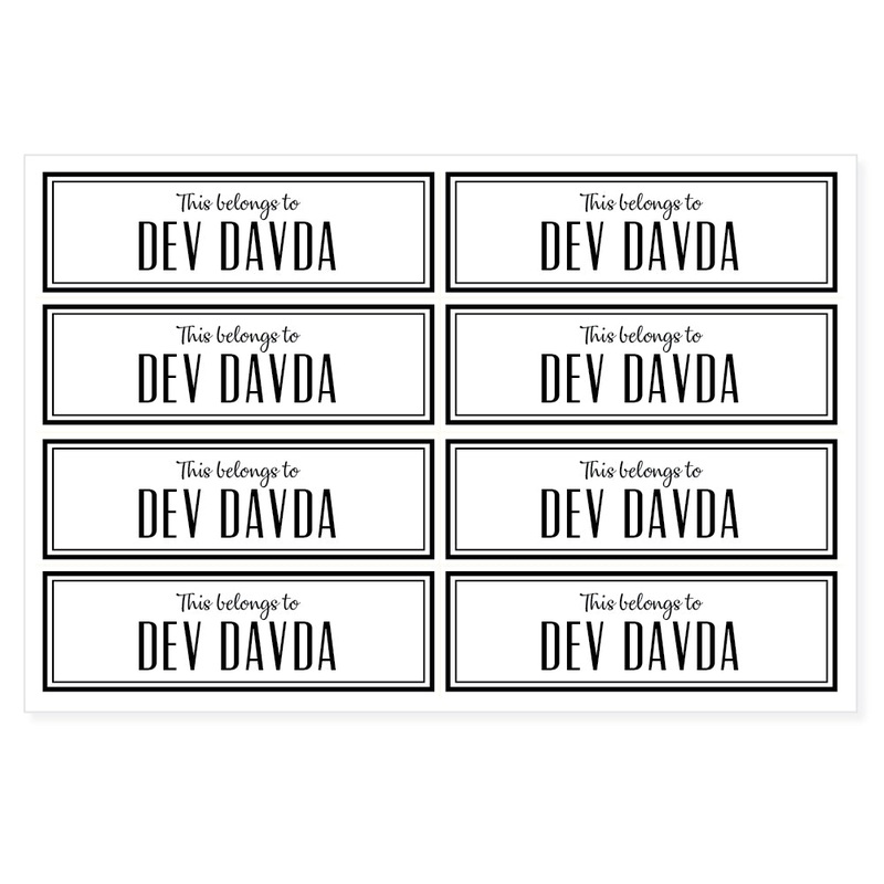Transparent Labels – Plain (Mini, Pack of 64)