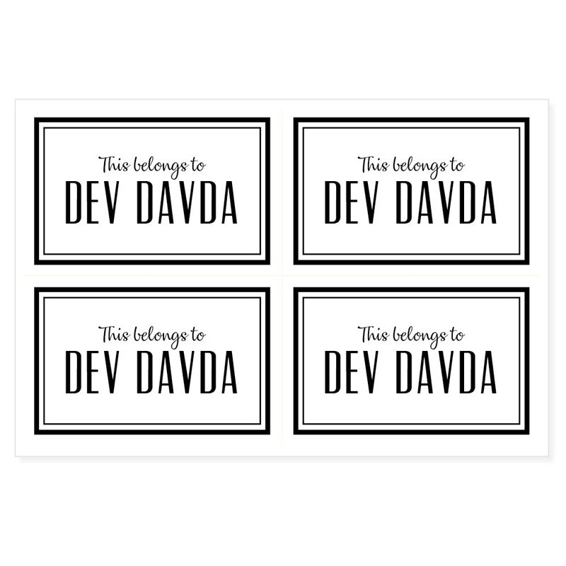 Transparent Labels – Plain (Pack of 32)