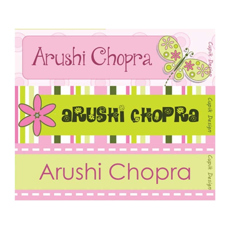 Personalised Bohemian Waterproof Stickers – Rectangular