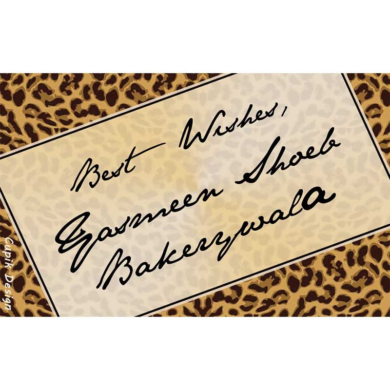 Personalised Cheetah Return Gift Labels – Set of 20