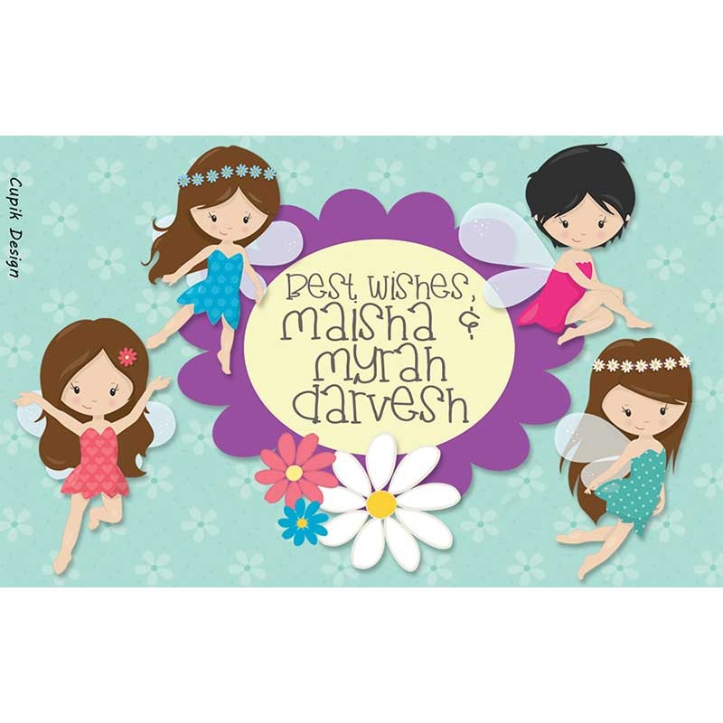 Personalised Fairies Return Gift Labels – Set of 20