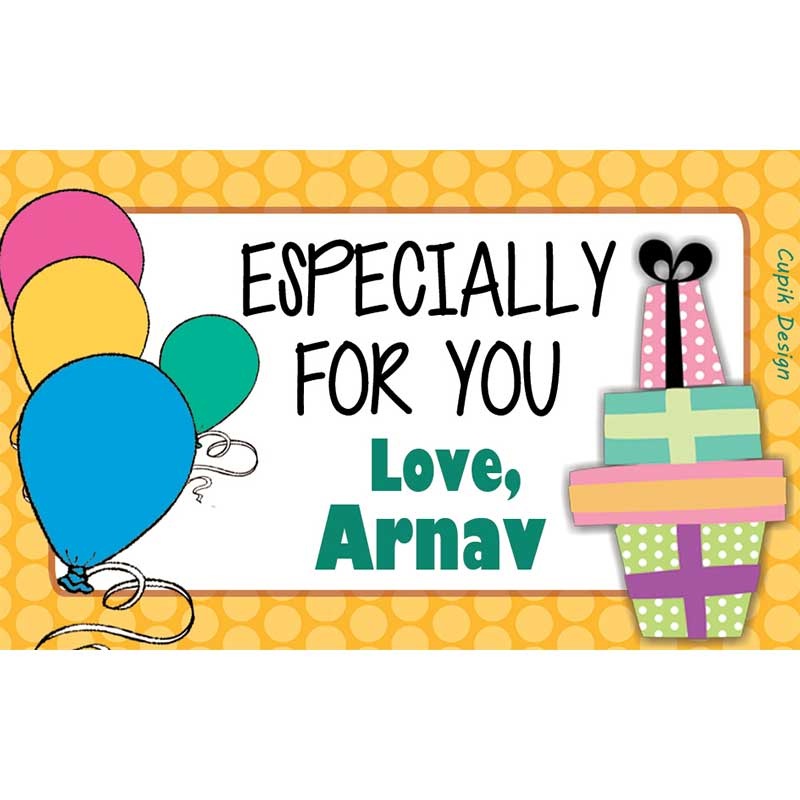 Personalised Gifts & Balloons 1 Return Gift Labels – Set of 20