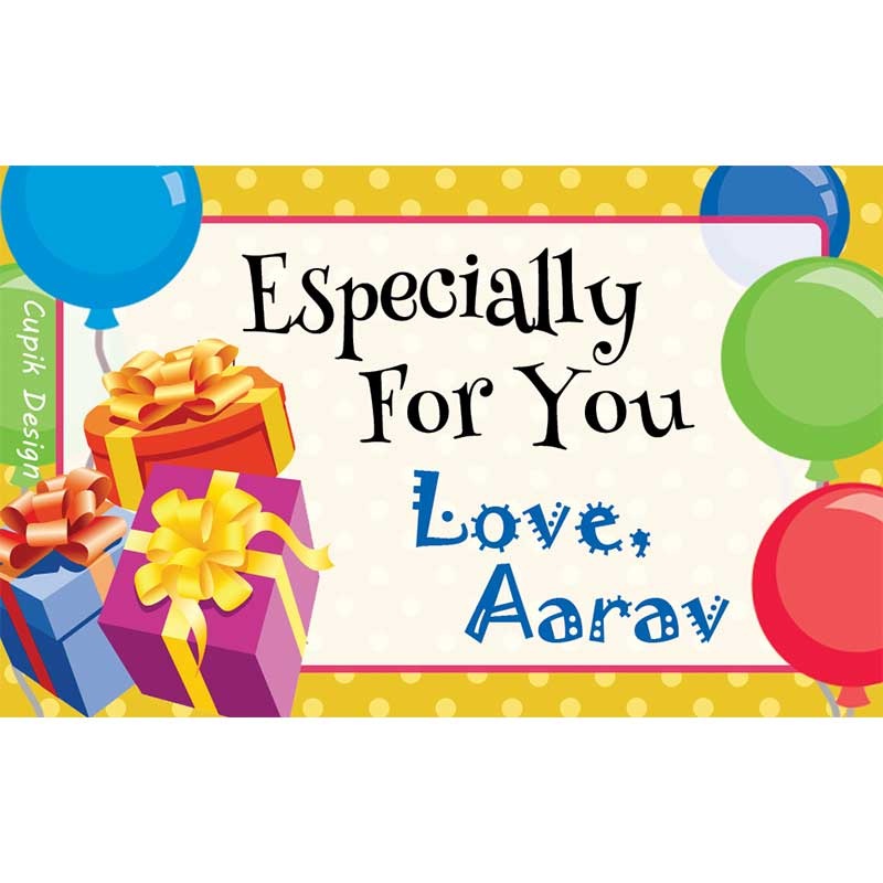 Personalised Gifts & Balloons Return Gift Labels – Set of 20