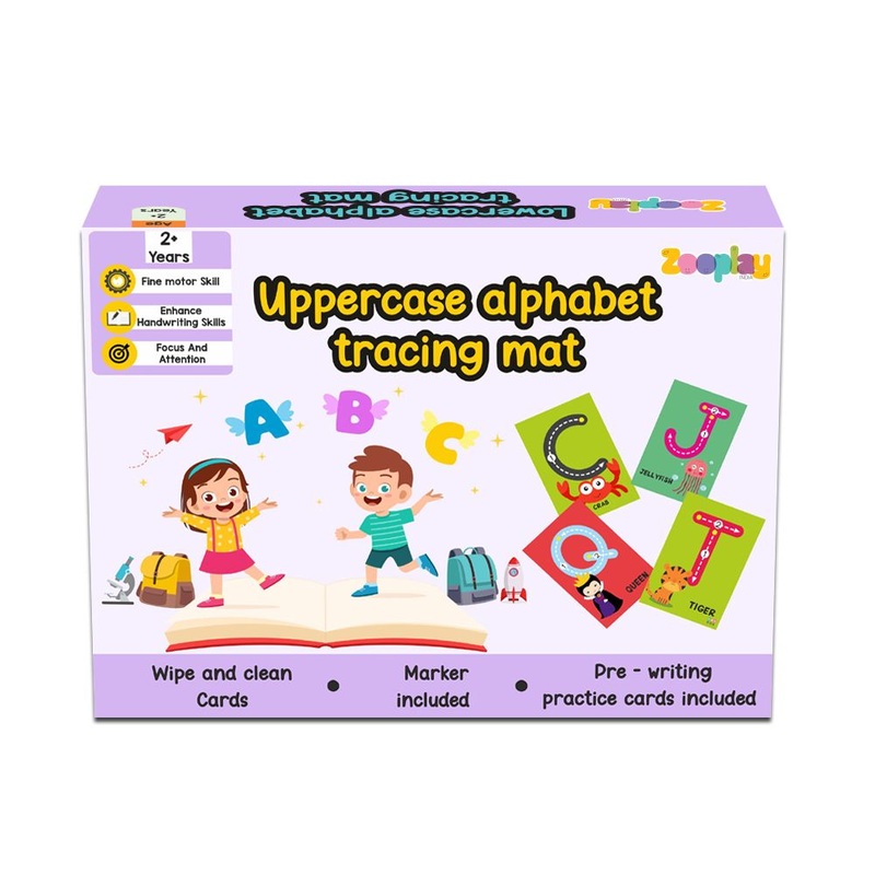 Uppercase ABC Rewritable Flashcards / Tracing mats