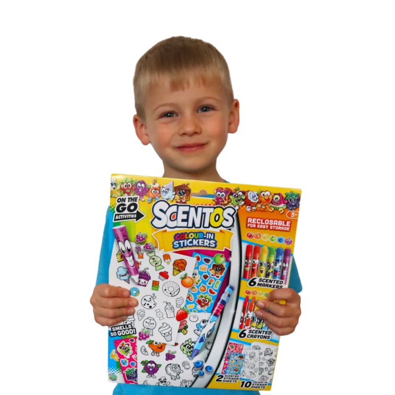 Scentos On The Go  Colour In Stickers