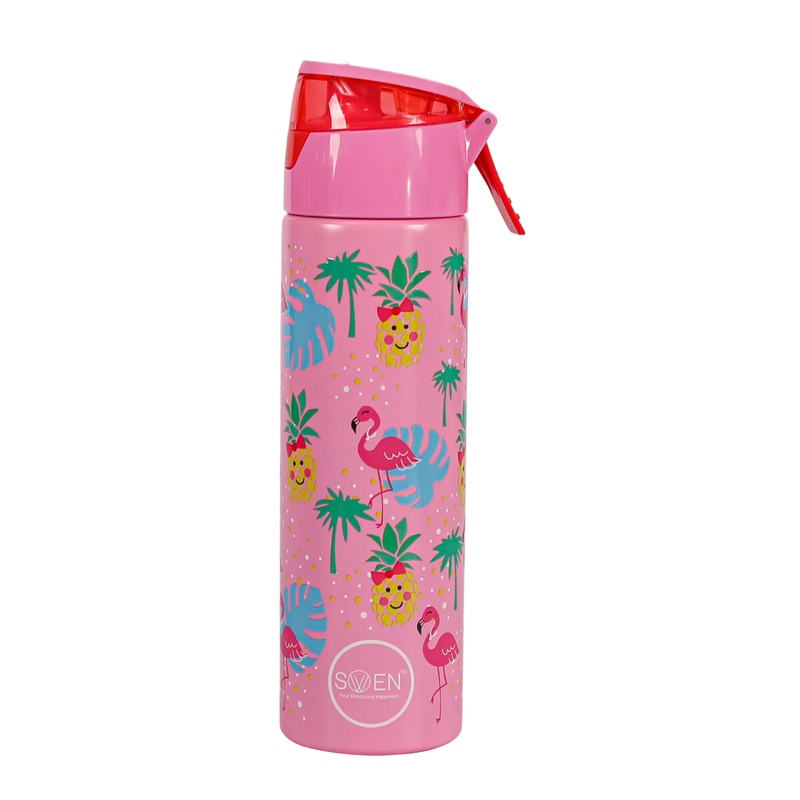 Swen Insulated Stainless Steel Flamingo Theme Mist Bottle, Pink Color – 640ml