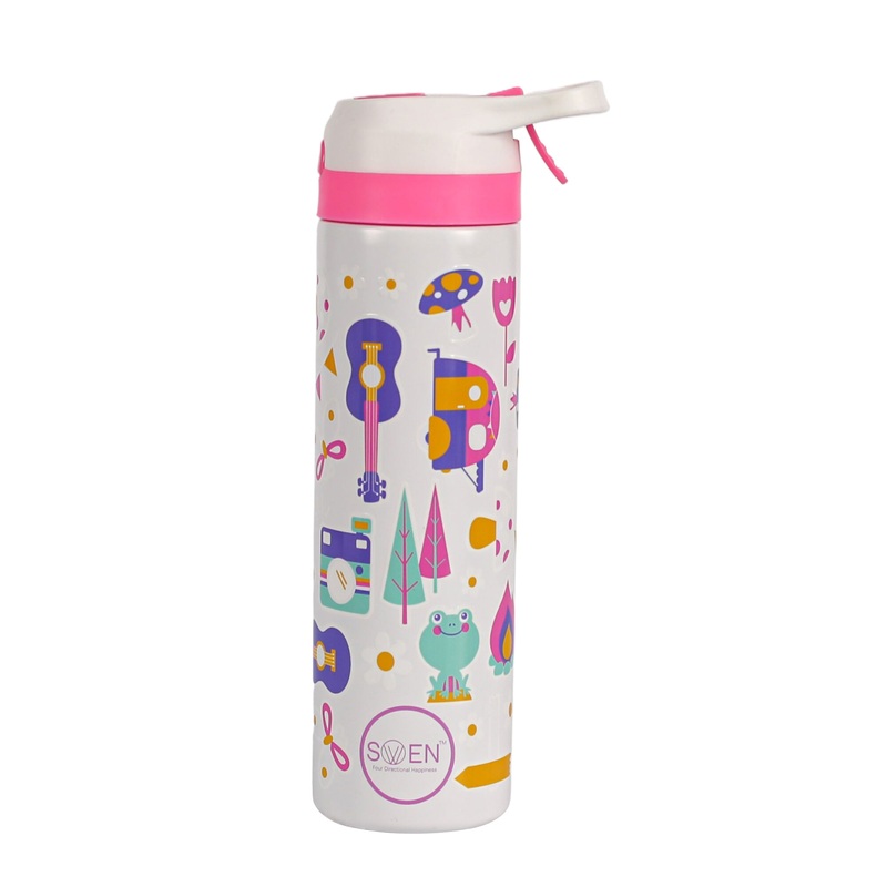 Swen Insulated Stainless Steel Mist Bottle, Pink And White Color – 540ml