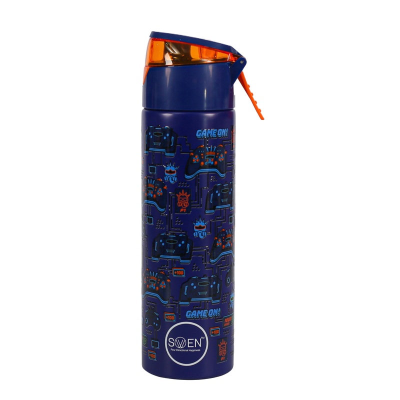 Swen Insulated Stainless Steel Playstation Theme Mist Bottle, Blue Color – 640ml