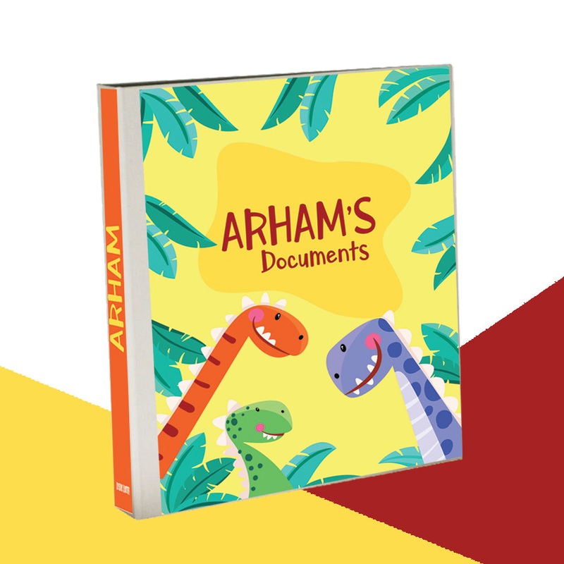 Personalised Binder – Dinosaurs