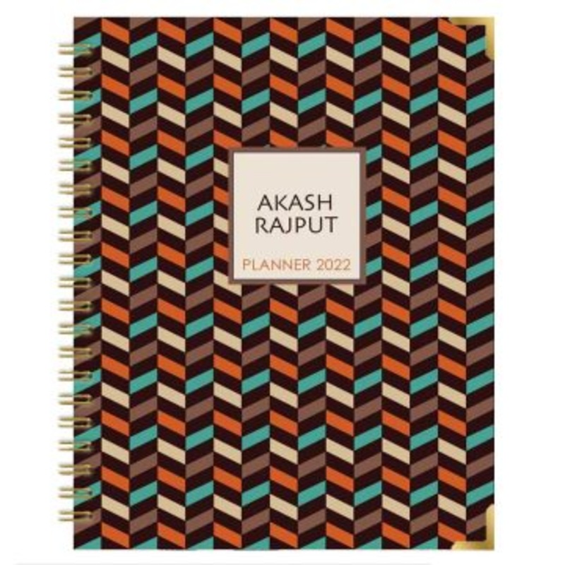 Personalised Chevron Stitch Annual Planner – Undated