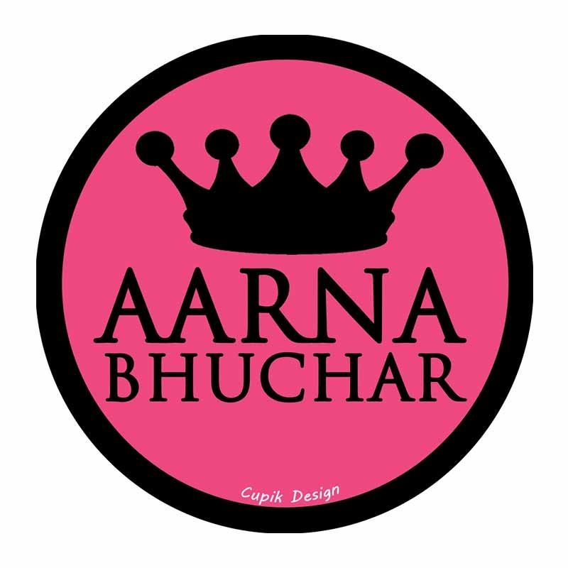 Personalised Tiara Waterproof Stickers (Round)