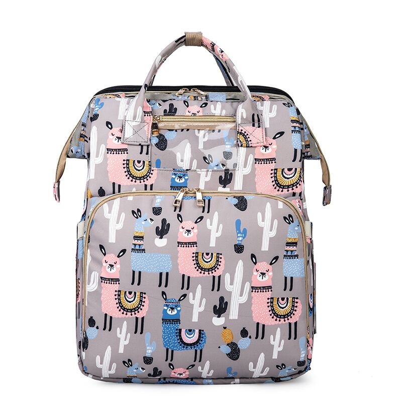 Abracadabra Printed Diaper Bag – Llama