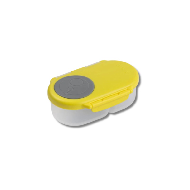 B.box Snackbox-Lemon Sherbet Yellow Grey