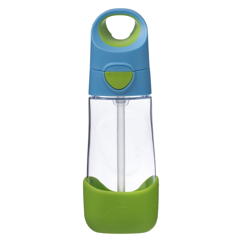 B.box Tritan Straw Drink bottle 450 ml- Ocean Breeze Blue Green