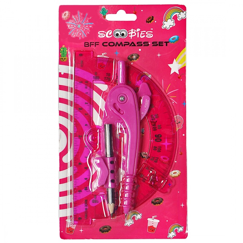 Bff Compass And Protractor Set – Pink