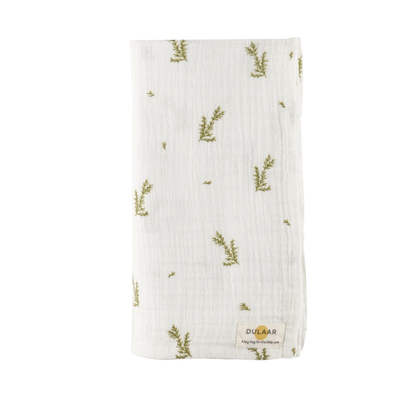 Dulaar Organic Muslin Swaddle – Green Zen