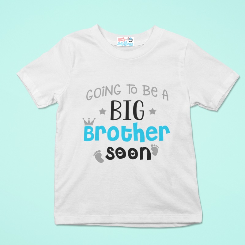Going To Be A Big Brother Soon (Feet) White Tshirt