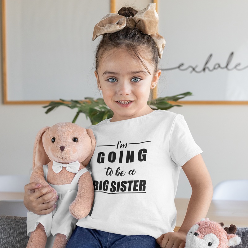 I’m Going To Be a Big Sister White Tshirt