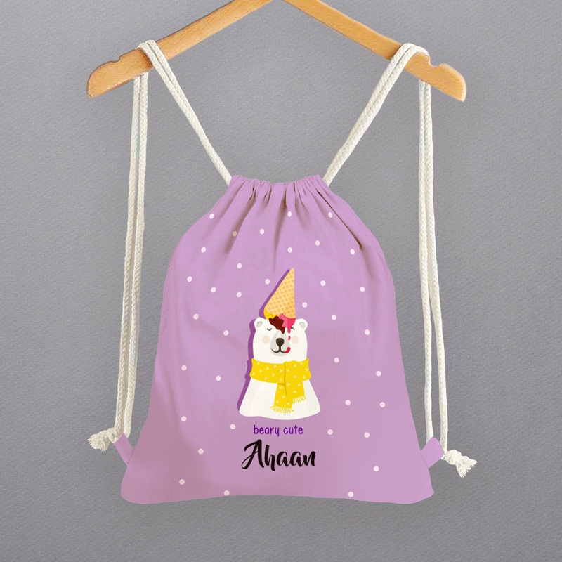 Personalised Drawstring Bags – Bear